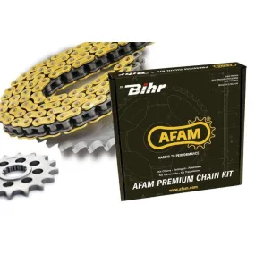 Kit chaîne AFAM 520 XRR3 14/50 renforcée - couronne ultra-light Kawasaki KLX300R