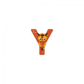 Lettre bois - Y orange